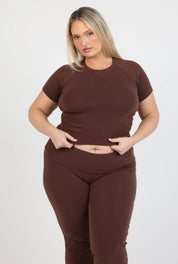 Soft Girl Pant - Chocolate