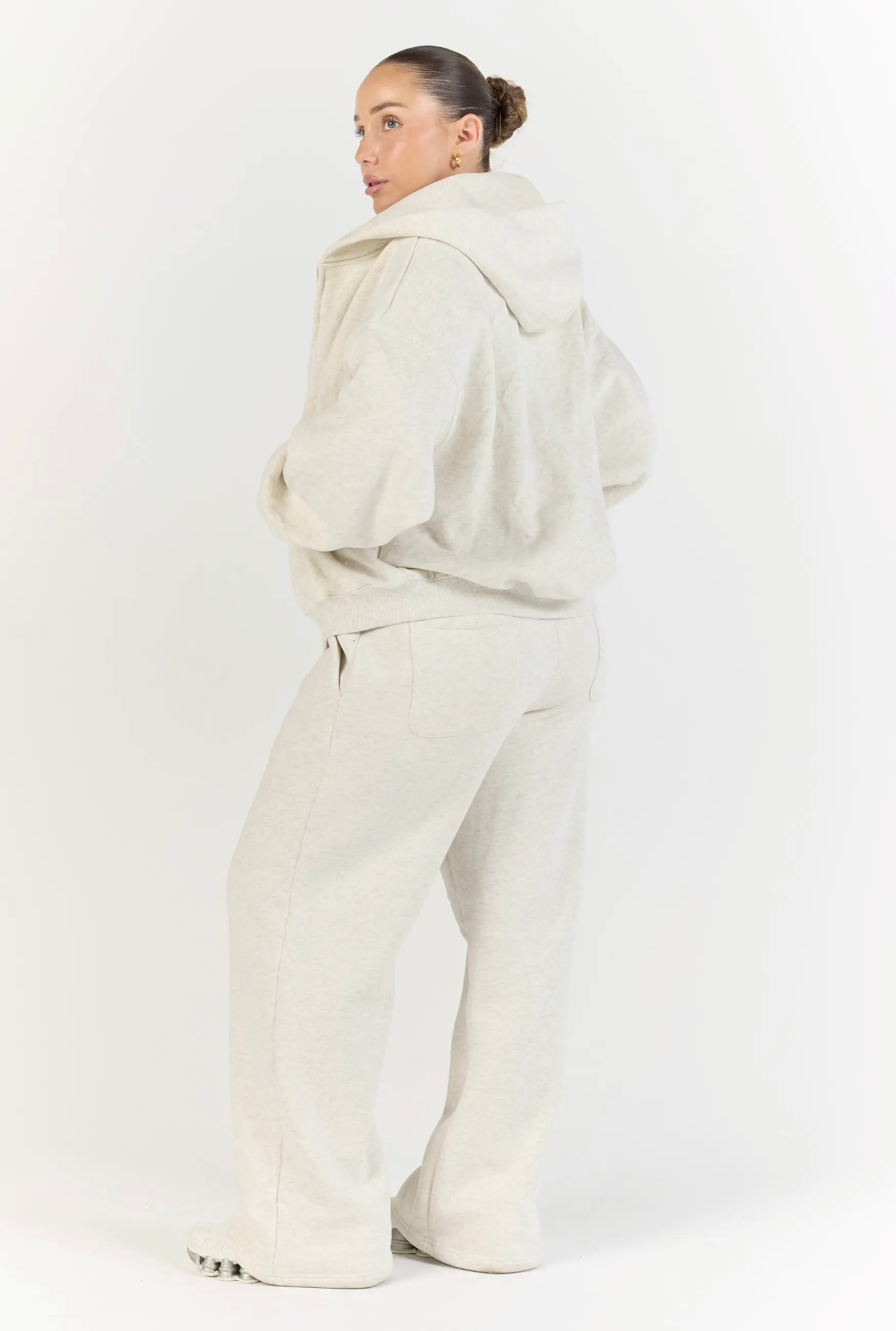 Perfect Zip Hoodie - Grey Marle
