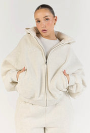Perfect Zip Hoodie - Grey Marle