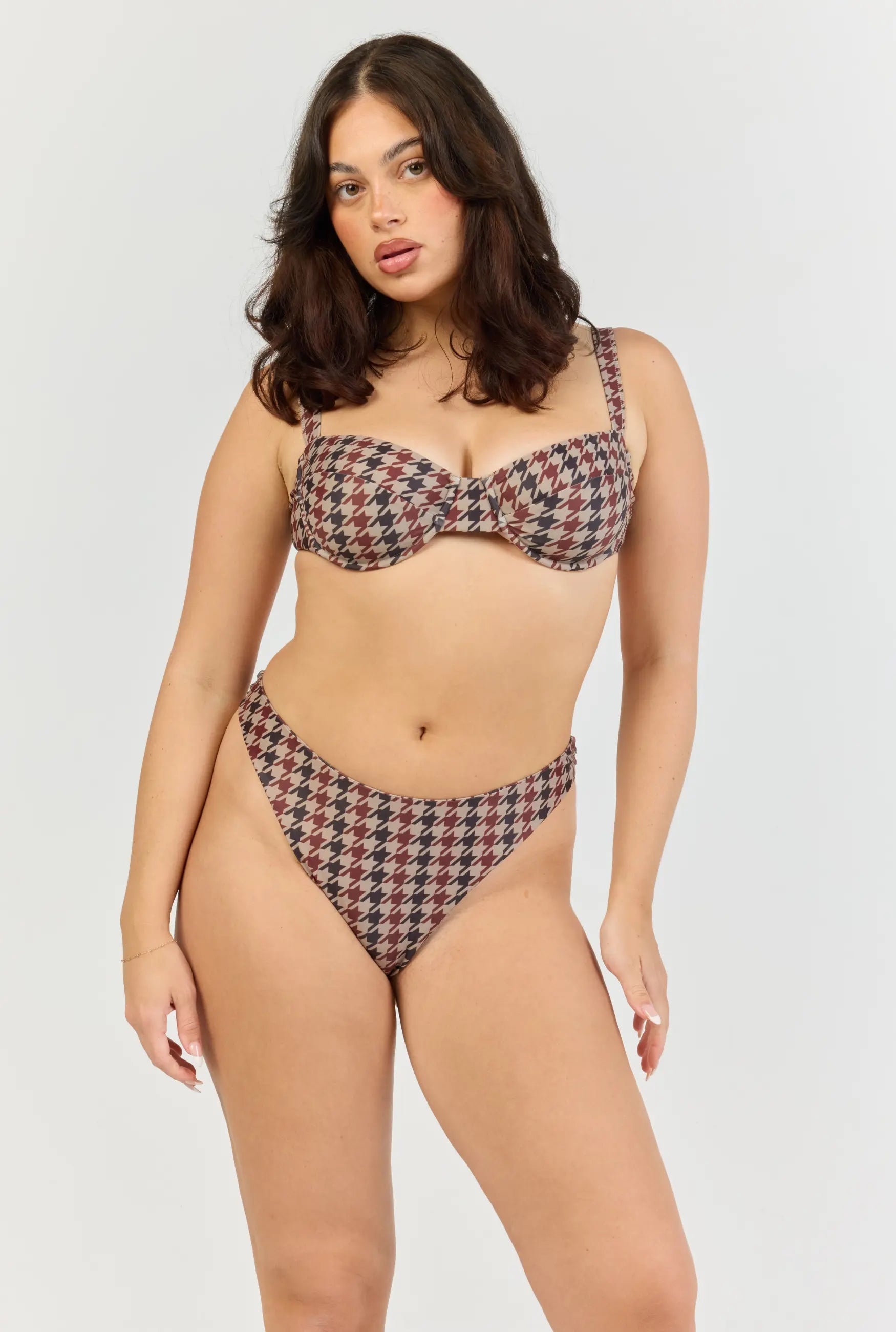 Pepita Underwire Top