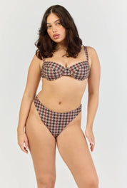 Pepita Underwire Top