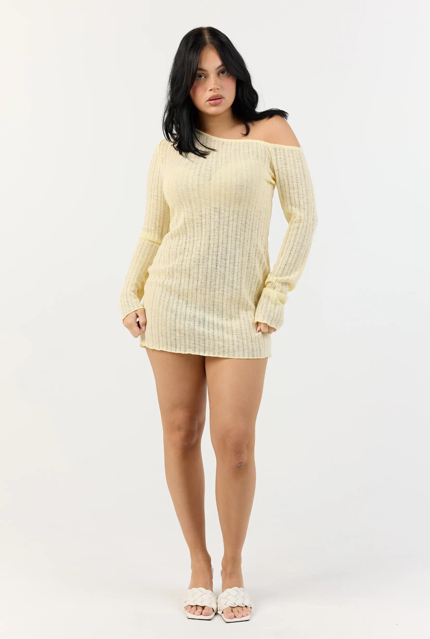 Malibu Mini Dress - Lemon