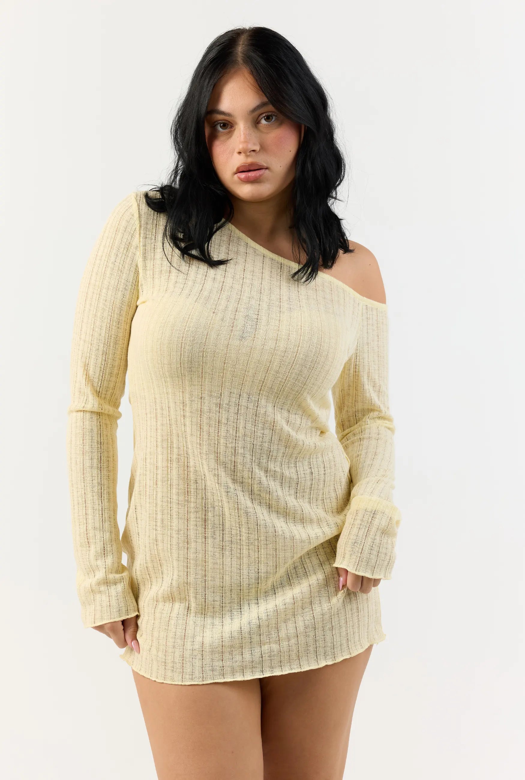 Malibu Mini Dress - Lemon