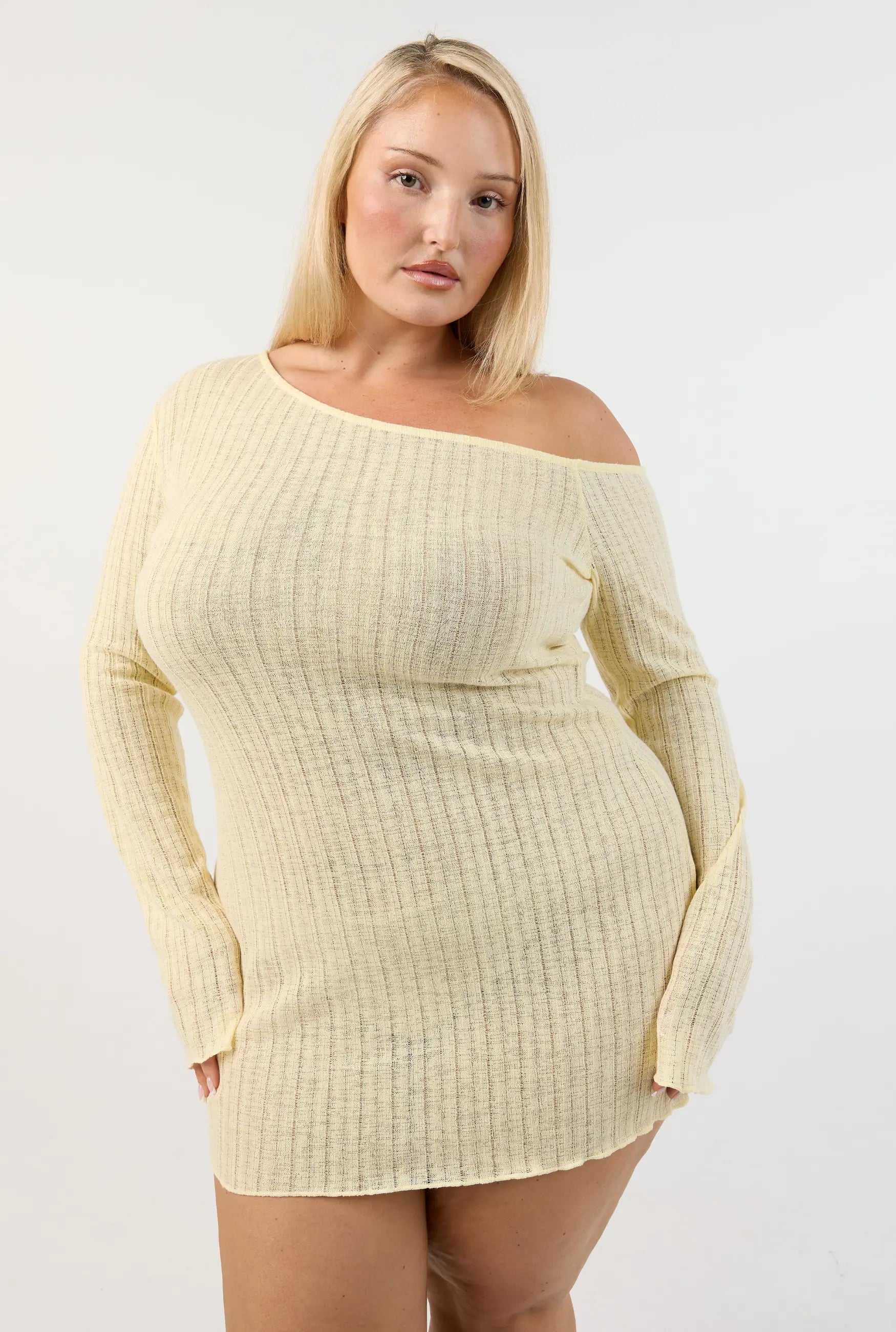 Malibu Mini Dress - Lemon
