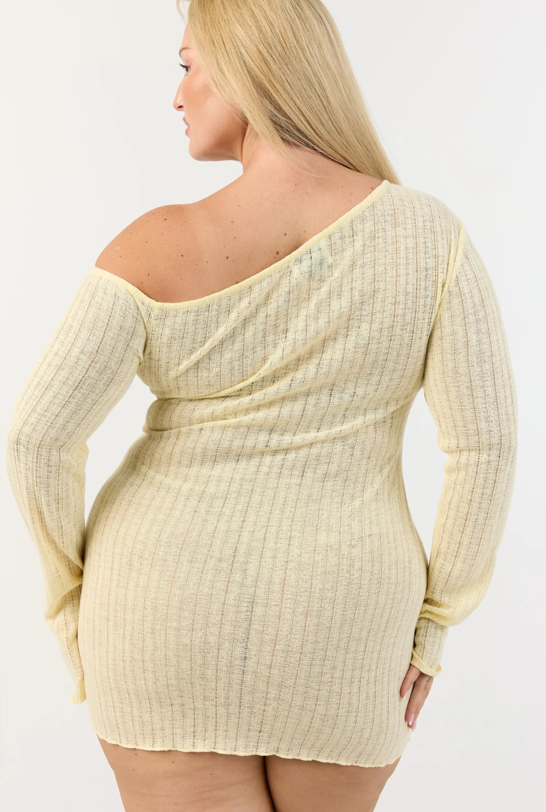 Malibu Mini Dress - Lemon
