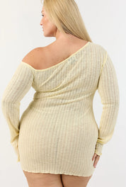 Malibu Mini Dress - Lemon