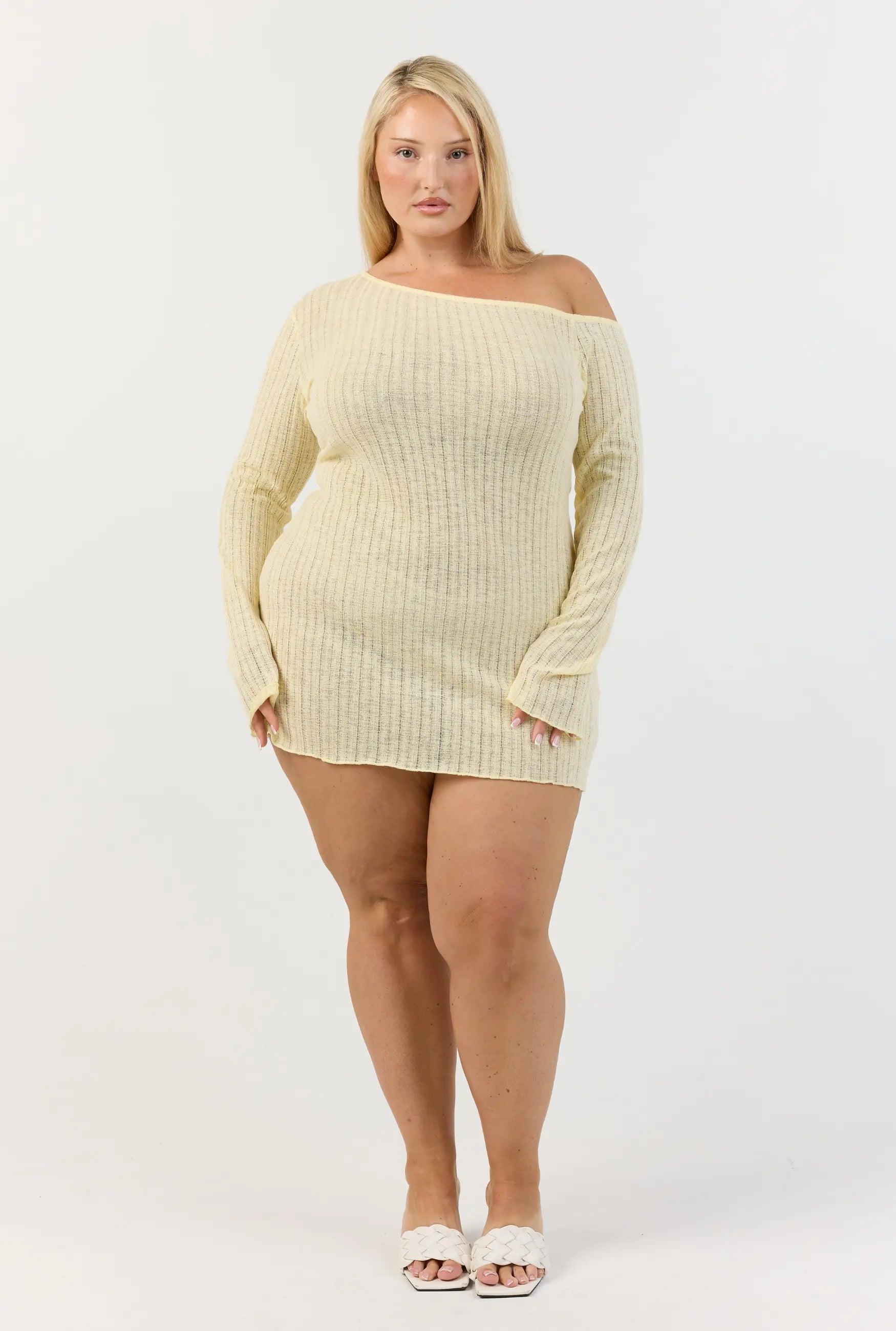 Malibu Mini Dress - Lemon