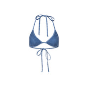 Denim Lace Tie Top