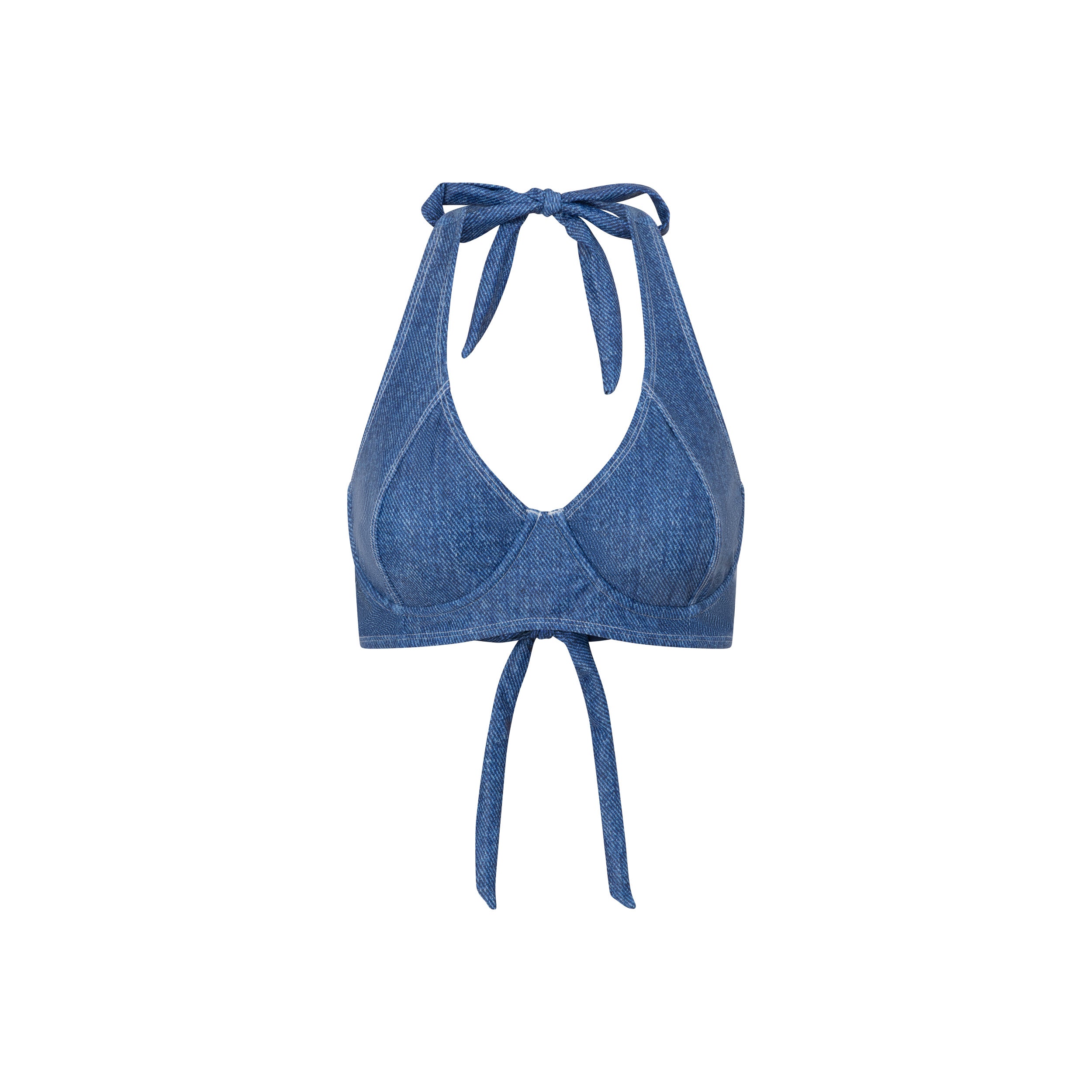 Denim Halter Top