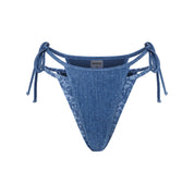 Denim Lace Tie Bottom