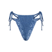 Denim Lace Tie Bottom