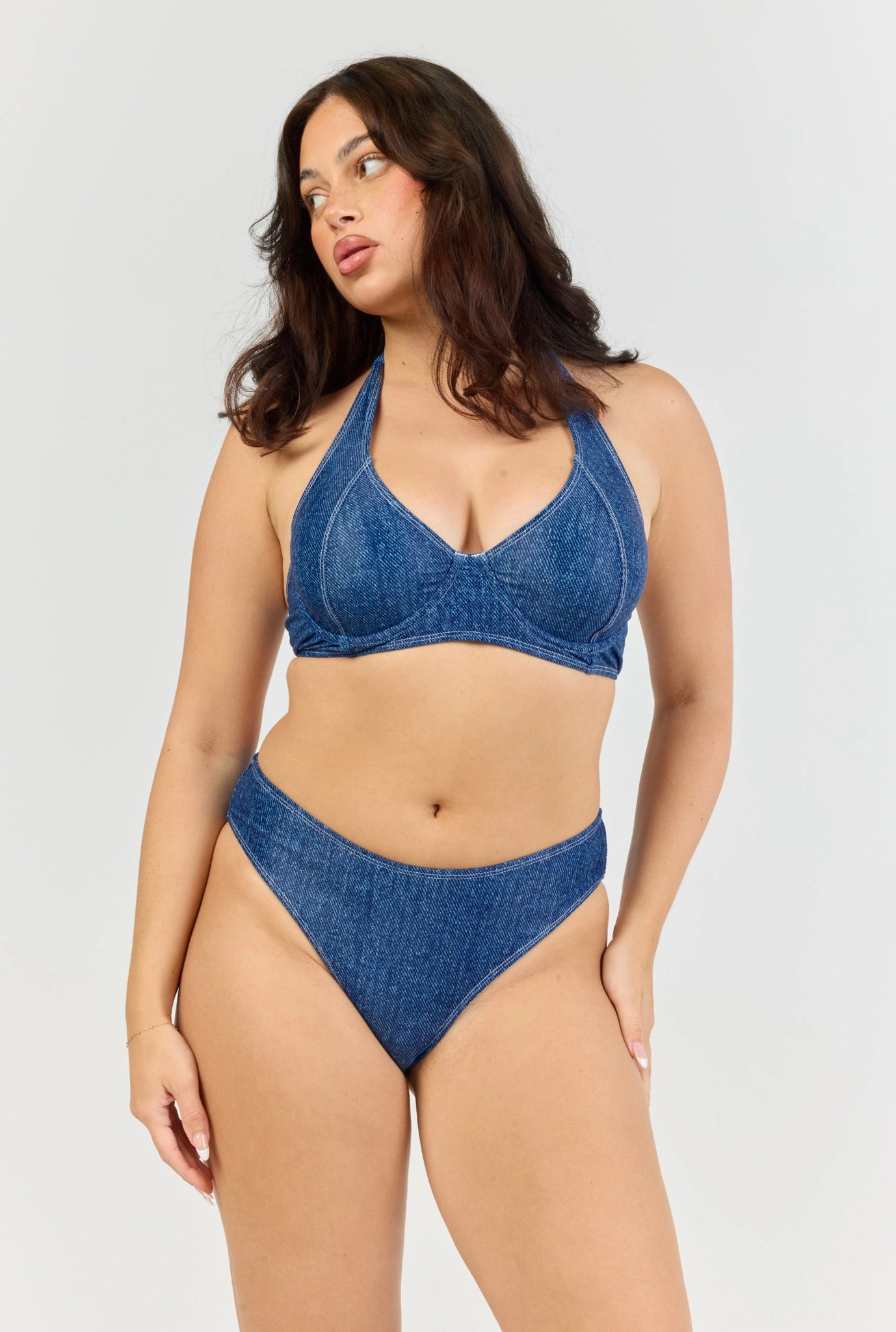 Denim Halter Top