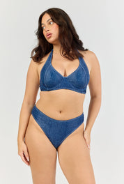 Denim Halter Top