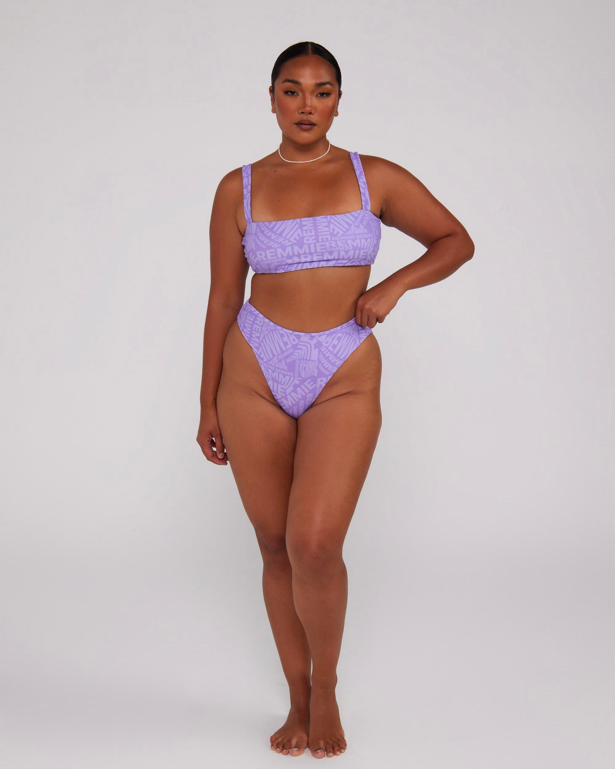 Lilac Mid Coverage Bottoms - Remmie By Riley