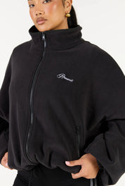 Fleece Zip Up - Black