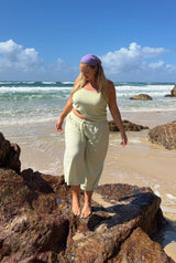Terry Relaxed Singlet - Lime Sorbet