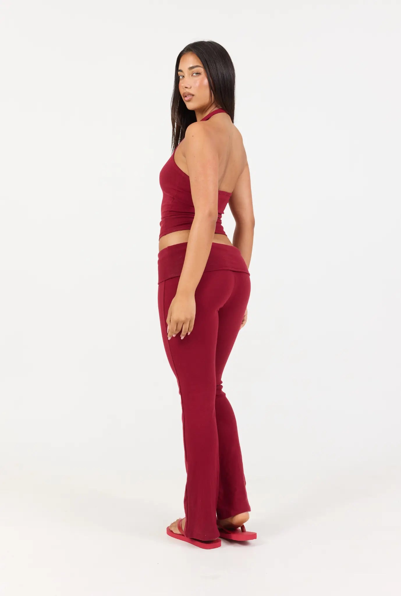 Soft Girl Pant - Cherry