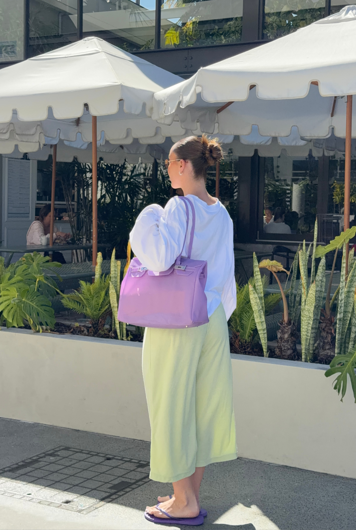 Terry Relaxed Capri - Lime Sorbet