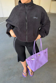 Fleece Zip Up - Black