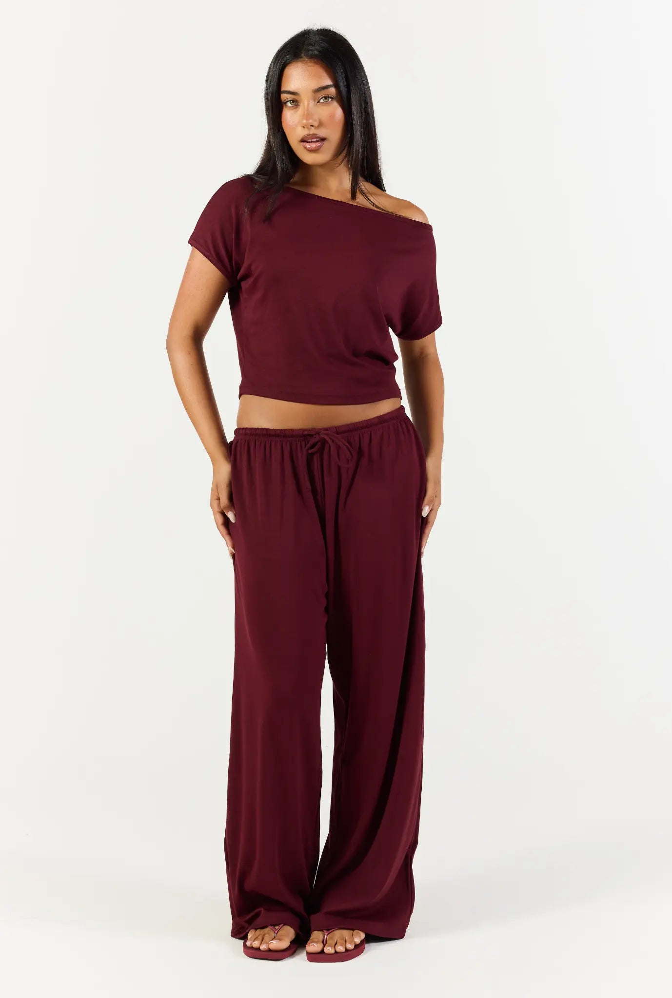 Flow Pant - Black Cherry