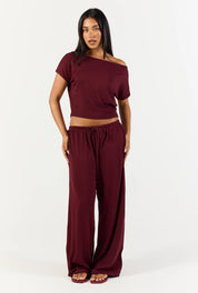 Flow Pant - Black Cherry