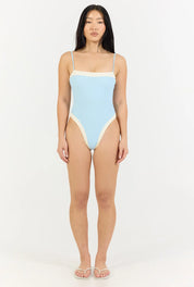 Maya One Piece - Cream/Blue