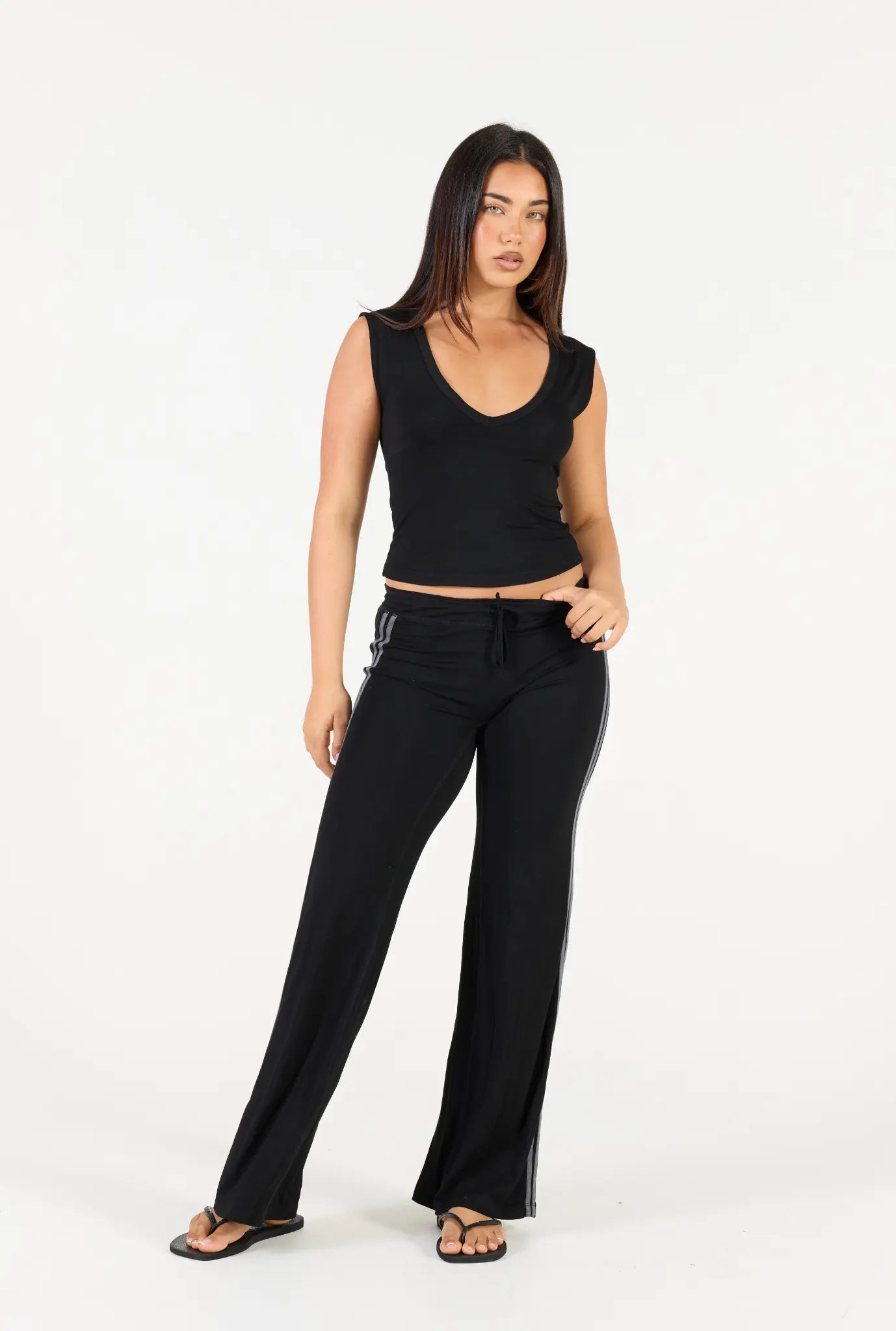 Stripe Pant - Black