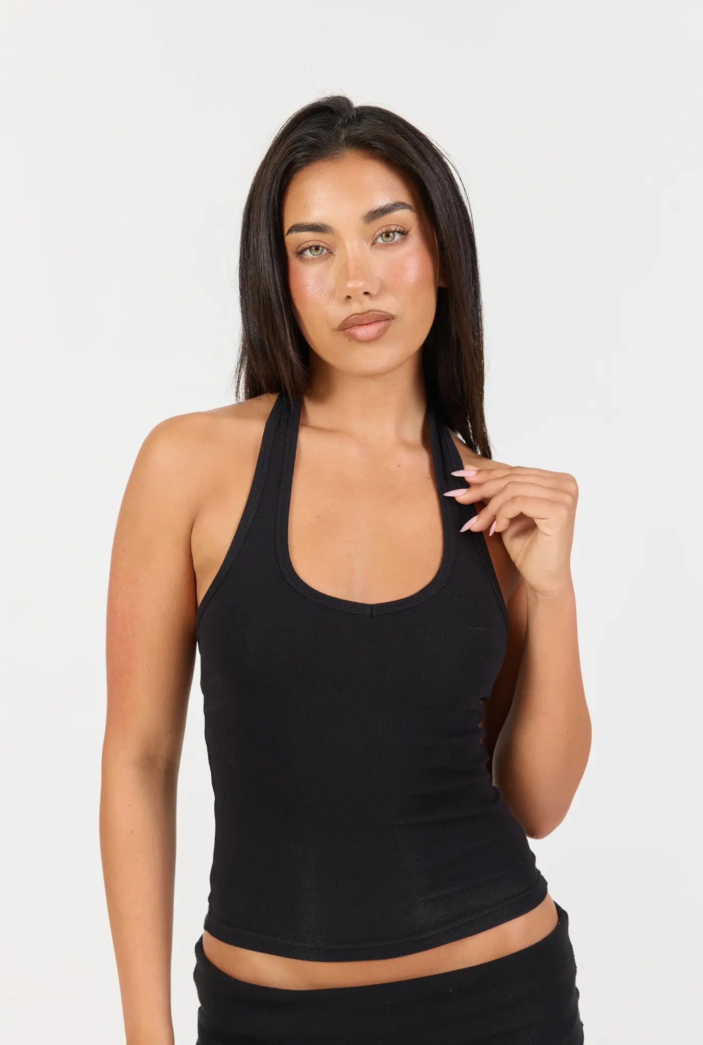 Soft Girl Halter - Black