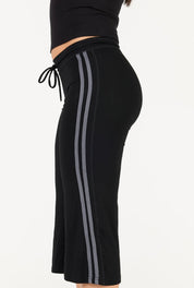 Stripe Capri - Black