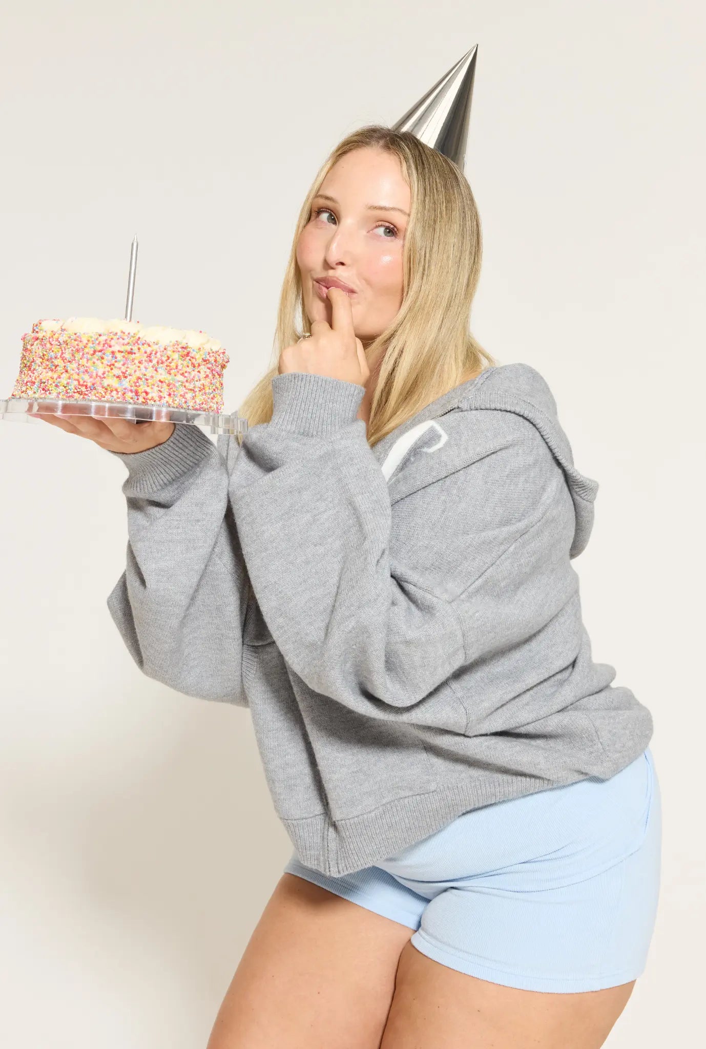 Birthday Knit Zip Hoodie