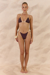 Alba Tie Bottom - Cherry Polka