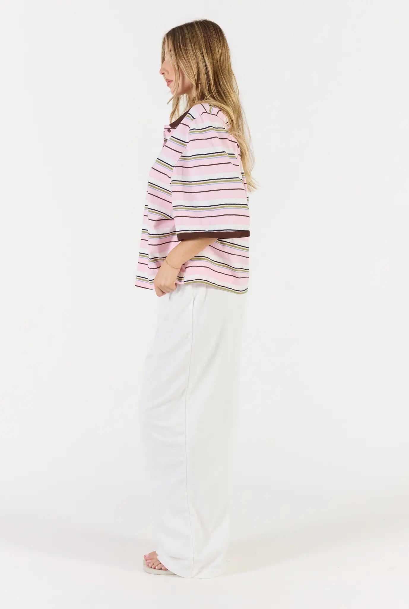 Sunday Polo - Pink/White