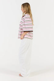 Sunday Polo - Pink/White