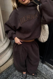 Barrel Leg Sweatpant - Cocoa
