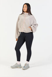 Fleece Zip Up  - Grey/Pink