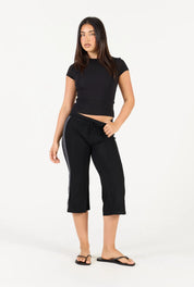Stripe Capri - Black