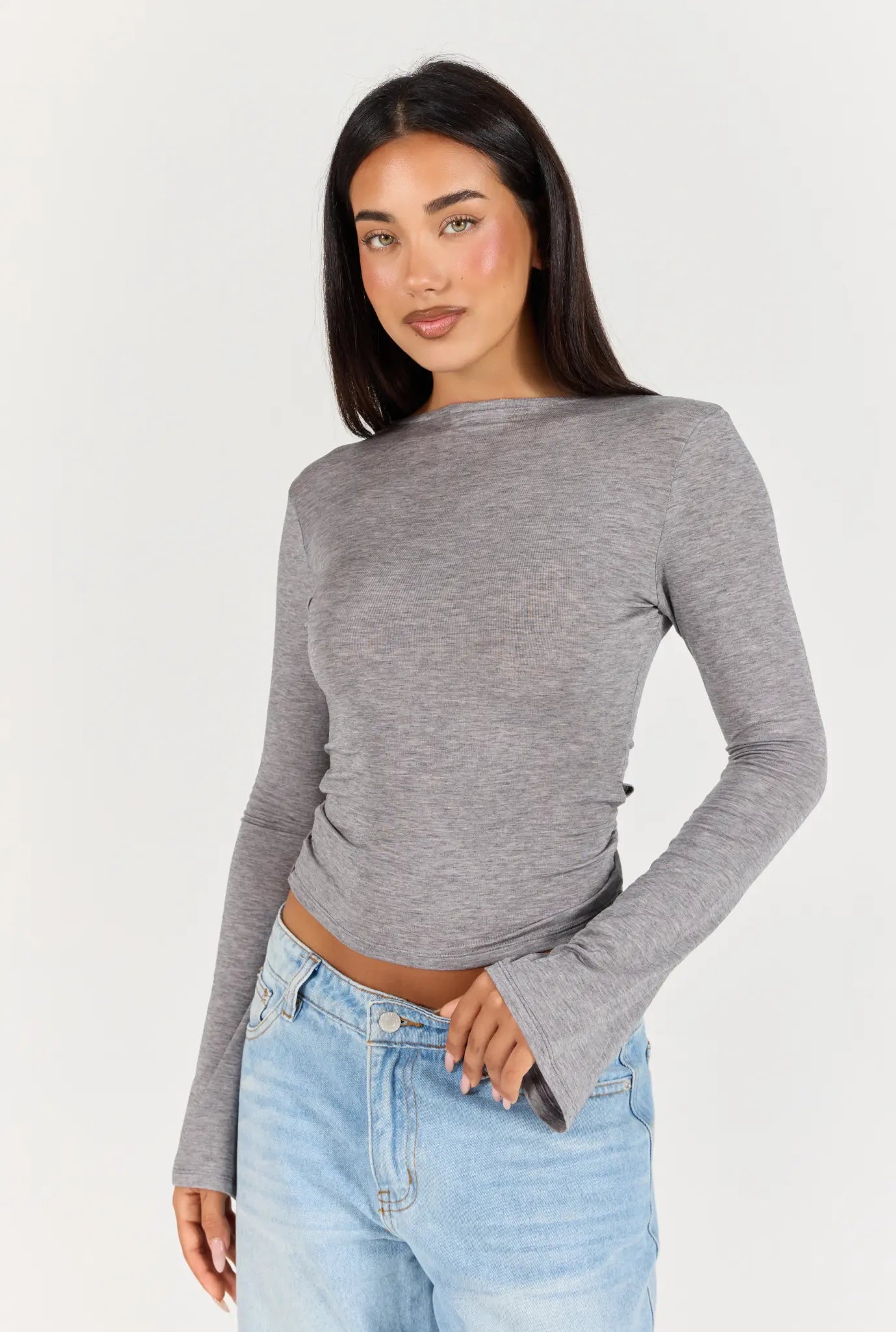 Wrap Top - Dark Grey