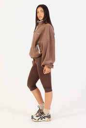 Fleece Zip Up  - Brown/Blue