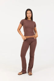 Soft Girl Pant - Chocolate