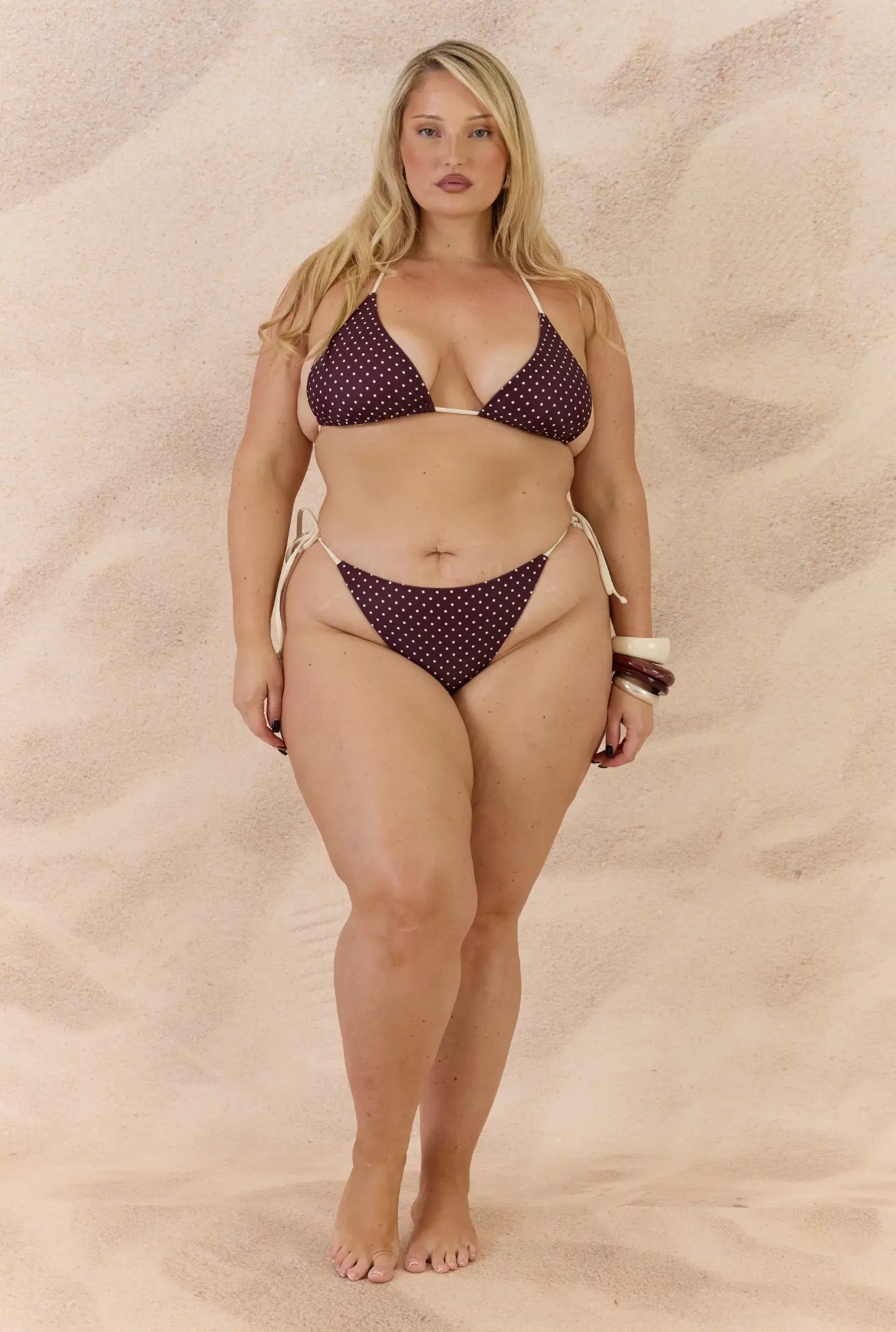 Alba Tie Top - Cherry Polka