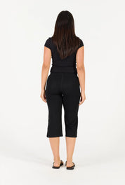 Stripe Capri - Black