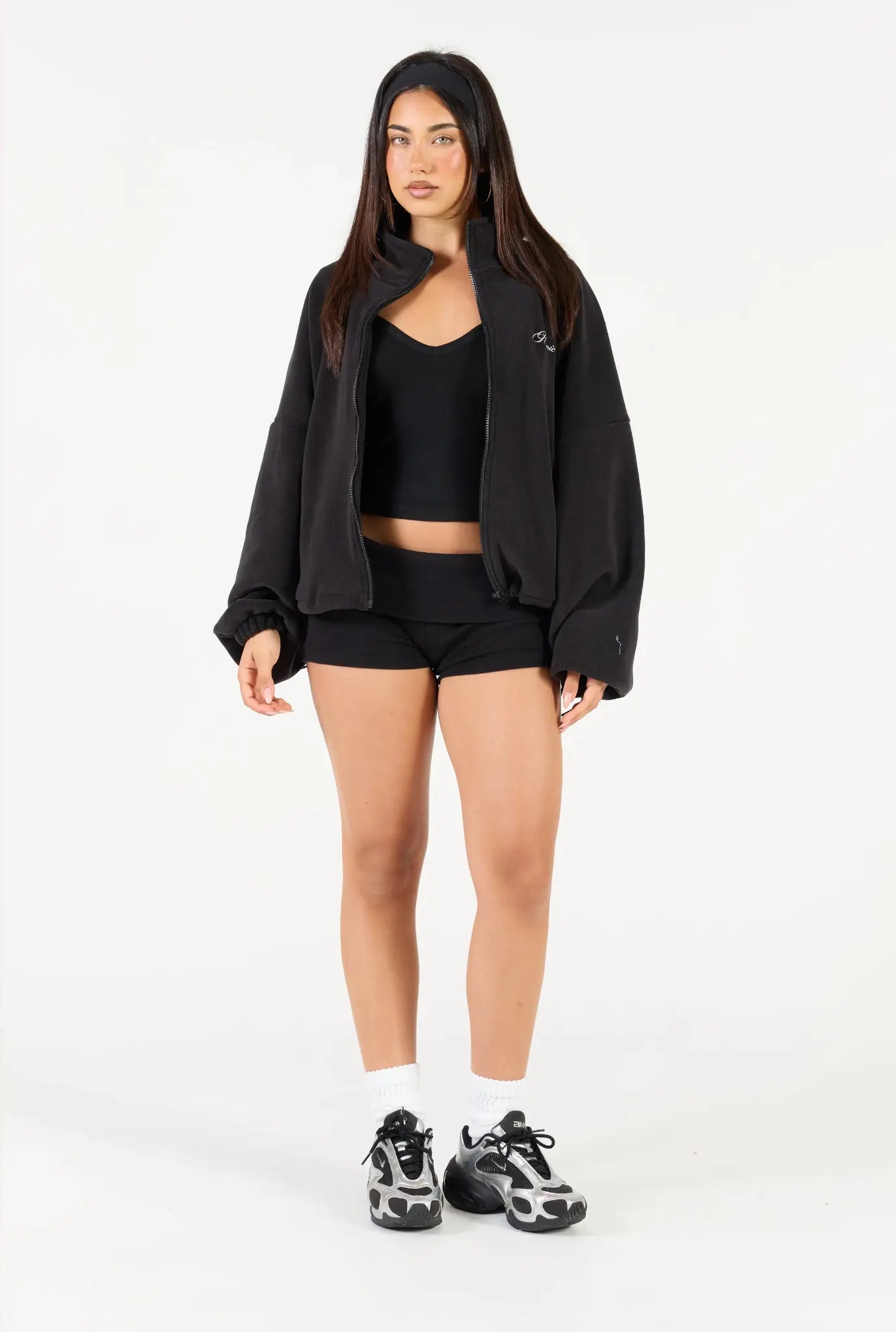 Fleece Zip Up - Black