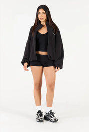 Fleece Zip Up - Black