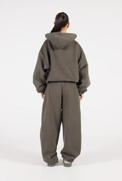 Barrel Leg Sweatpant - Dark Khaki