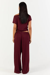 Flow Pant - Black Cherry