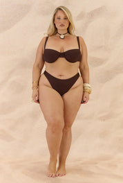 Blair Bikini Top - Choc