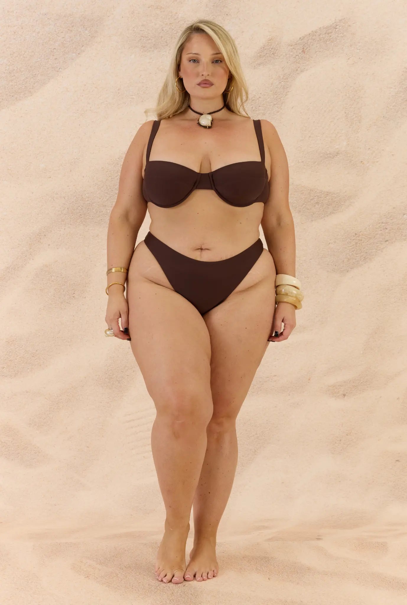 Blair Bikini Bottom - Choc