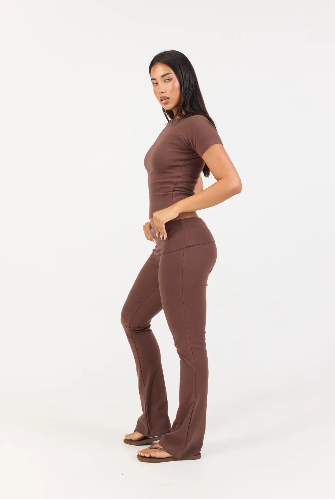 Soft Girl Pant - Chocolate