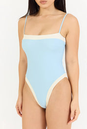 Maya One Piece - Cream/Blue
