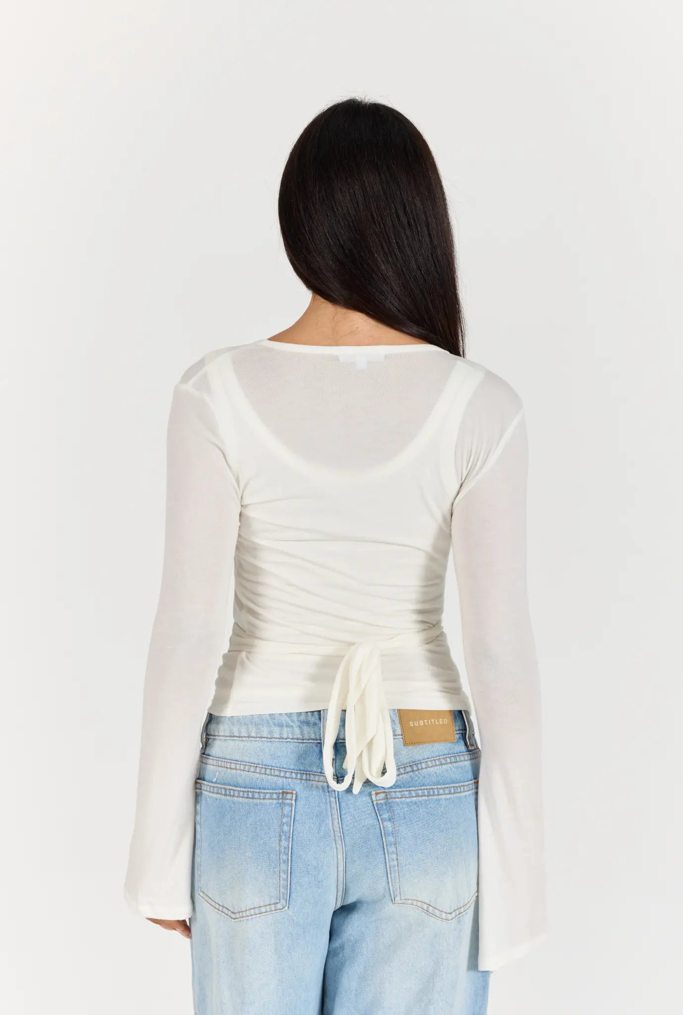 Wrap Top - Sheer White